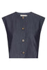 Ichi | Ihjumi Waistcoat Vest | Dark Blue