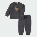 Petit Lem | Highland Cow Ottoman Outfit Set
