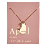 April Birthstone Necklace | Birthday Jewelry | Gold