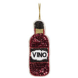 Abbott | Vino Bottle Beaded Christmas Ornament