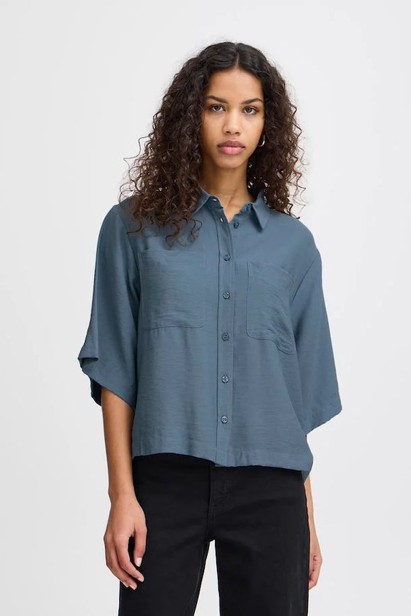 Ichi | Ihphiono Shirt | Blue Mirage