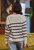 Angel Eye | Winston | MO35982 | Black & White Sweater
