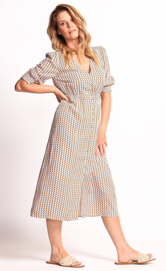 Pink Martini | Trinity Dress | White