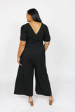 Smash + Tess | Patricia Cropped Romper | Midnight Black