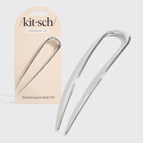 Kitsch | French Metal Hair Pin | Silver
