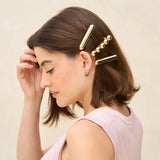 Kitsch | Metal Barrettes | 2 Piece Gold