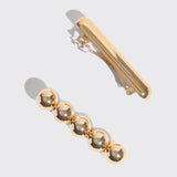 Kitsch | Metal Barrettes | 2 Piece Gold