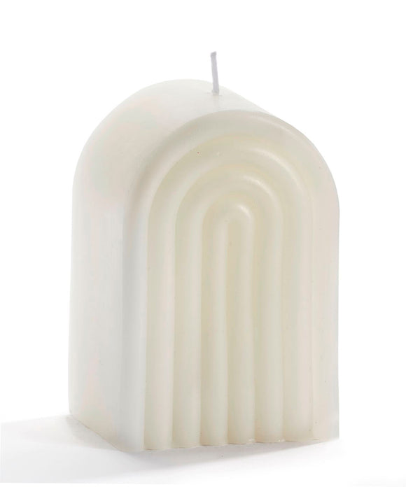 Maison | Rainbow Shaped Candle | White