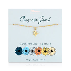 Lucky Feather | Star Necklace Congrats Grad | Gold