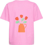 Ichi | Ihlabette Short Sleeve Shirt | Wild Orchid