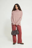 Ichi | Ihfanny Long Sleeve Sweater | Red Tone