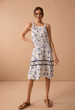 Myra Bag | Makayla’s Gift Apron Dress | Blue Bow