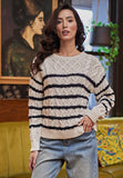 Angel Eye | Winston | MO35982 | Black & White Sweater