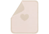 David Fussennegger | Juwel Baby Blanket | Pale Pink Heart