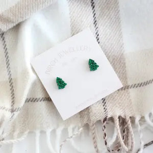 Birch Jewellery | Glitter Holiday Tree Earrings