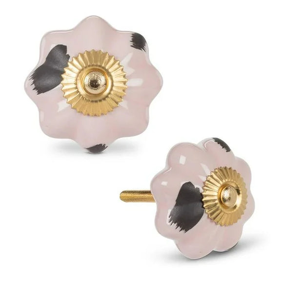 Abbott | Antiqued Pumpkin Knob | Pink