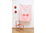 David Fussennegger | Rose Lili Baby Blanket | Cherries with Worm