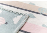 David Fussennegger | Lena Baby Blanket | Light Green Hot Air Balloons