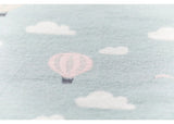 David Fussennegger | Lena Baby Blanket | Light Green Hot Air Balloons
