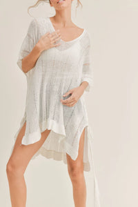 Sadie and Sage | Hailee V-Neck Cover Up Sweater | Ivory