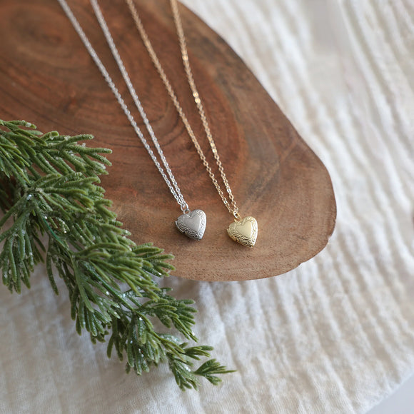 Birch Jewellery | Heart-Shaped Locket Necklace | Silver