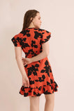 Myra Bag | Jungle Serenade Empire Waist Dress | Orange