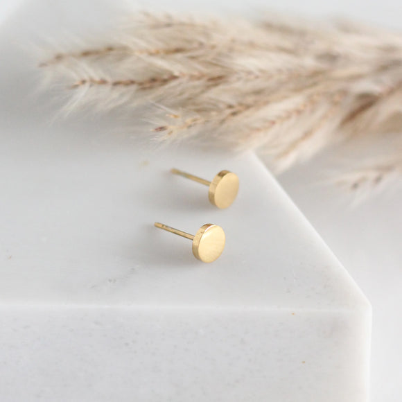 Birch Jewellery | Mini Round Earrings | Gold