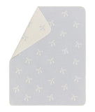 David Fussennegger | Juwel Baby Blanket | Blue Bows Allover