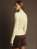 Deluc | Nate Half Neck Sweater | Ecru