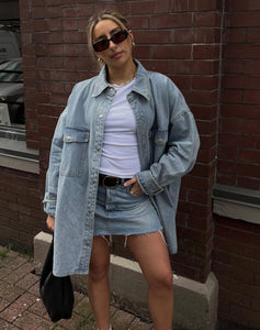 Brunette The Label | Shania Denim Jacket | Light Blue Denim