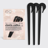 Kitsch | Eco-Friendly Elastic Cutters | Black 3 Piece