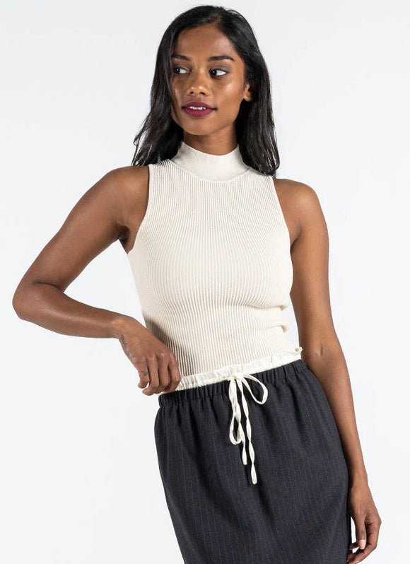 C’est Moi | Ottoman Rib Square Neck Top