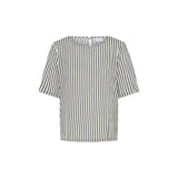 Ichi | Ihmarrakech Short Sleeve Blouse | Total Eclipse