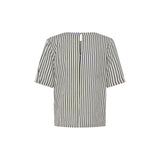 Ichi | Ihmarrakech Short Sleeve Blouse | Total Eclipse