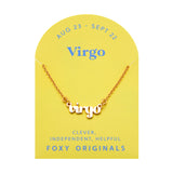 Zodiac Virgo Necklace | Horoscope Jewelry | Gold