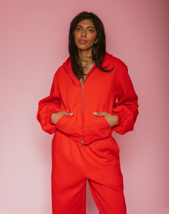 Brunette The Label | Bubble Sweater Red