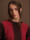 Deluc |  Bart Sweater | Cacao Malbec Stripe