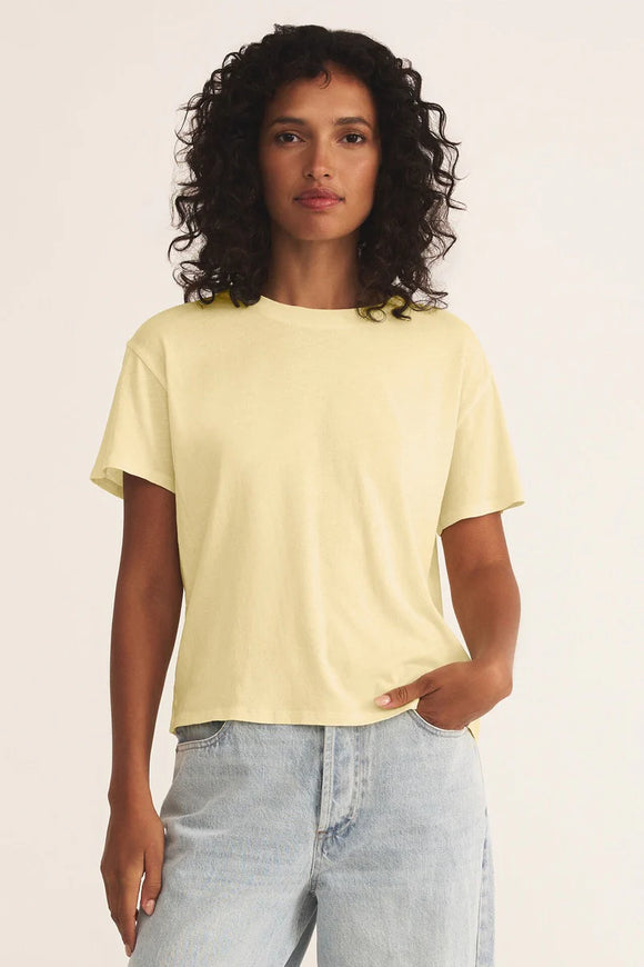 Z Supply | The Go To Tee | Mellow Yellow