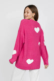 Smash + Tess | Adora Cardigan | Raspberry/Cream Heart