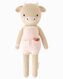Cuddle + Kind | Ava the Cow | 13" Hand Knit Doll