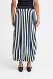 Ichi | Ihmarrakech AOP Skirt | Total Eclipse Stripe