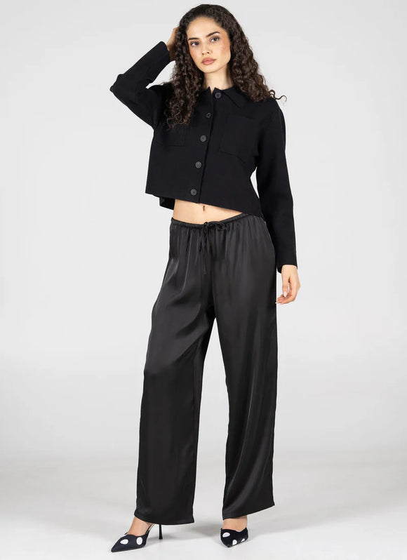 C’est Moi | Satin Straight Leg Pants