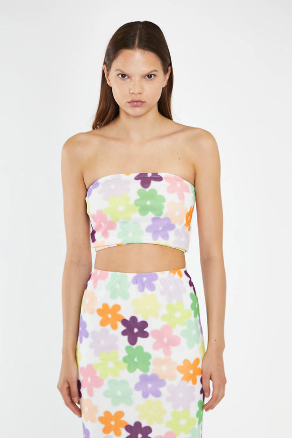 Glamorous | Multi Flower Mesh Skirt