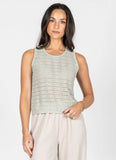 C’est Moi | Knit Pattern Tank Top | Mint