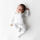 Kyte Baby | Pointelle Zippered Footie Sleeper | Cloud