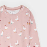 Petit Lem | Dress Up Duck Print on Primrose PJ Set
