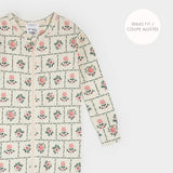 Petit Lem | Orchard Blooms on Antique White Convertible Sleeper