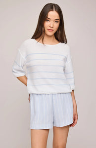 Gentle Fawn | Kerrigan Knit Sweater | Sky Stripe
