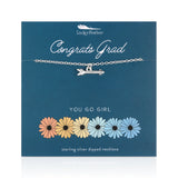 Lucky Feather | Arrow Necklace Congrats Grad | Silver