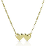 Lucky Feather | Linked By Love Heart Necklace